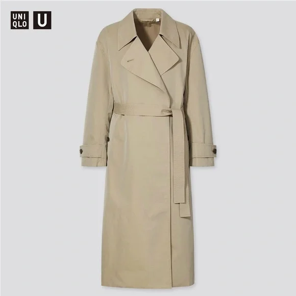 Uniqlo U *NWT* Elegant Tan Women's Trench Coat - Picture 2 of 13